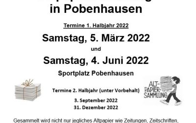 Papiersammlung geht weiter!