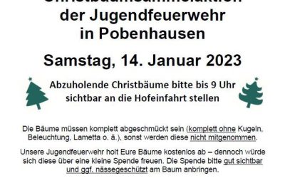 #Erstmalige Christbaumsammelaktion