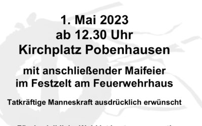 Einladung zum Maibaumaufstellen