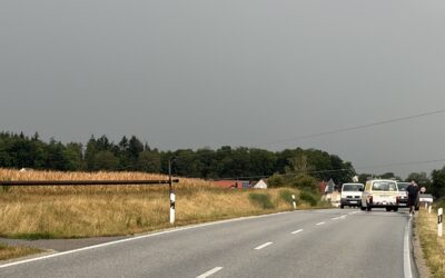THL 3 – Stromleitungsmasten umgestürzt bei Hönighausen